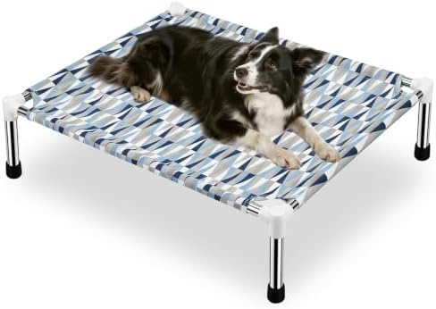 Raised Elevated Dog Bed, Lifted Cooling Stainless Steel Pet Dog Cot by Unknown