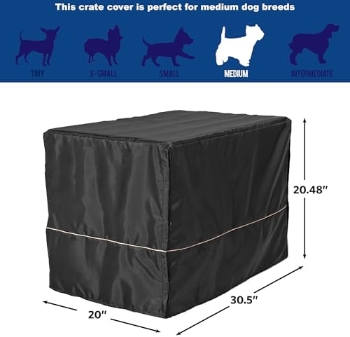 MidWest Homes for Pets Medium Dog Crate Cover, Machine Washable, 30.0" L x - Image 6