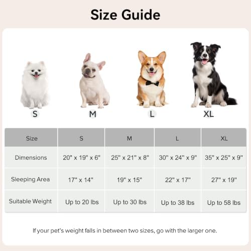 GASUR Dog Beds for Large Medium Small Dogs, Rectangle Cave Hooded Blanket Puppy - Image 5