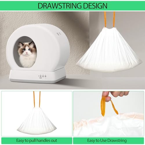 Cat Litter Box Liners, Drawstring Trash Bags - Image 6