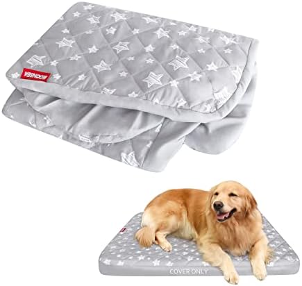 Waterproof Dog Bed Covers Replacement Lovely Grey Star Print, 35x44 Inches by Moonsea