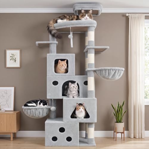 Gitelsnour 78.7'' Cat Tree Tower, 4 Cat Condos - Image 6
