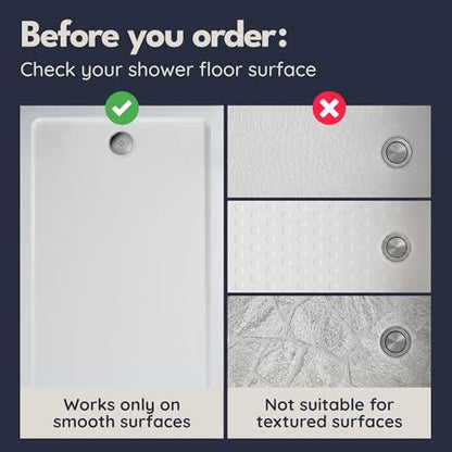 homerella Square Shower Mat Non Slip Anti Mold 21x21 Anti Slip Shower Mat - Image 6