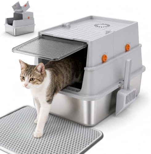 Stainless Steel Litter Box by Devopet