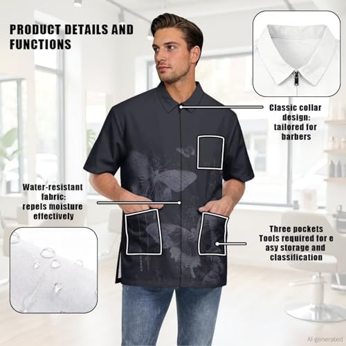 Men’s Pet Barber Jacket, Professional Design Water & Hair Proof - Image 6