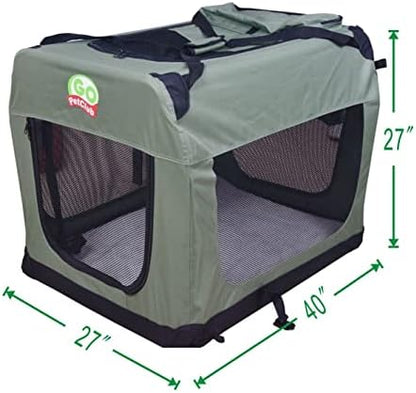 Go Pet Club 40" Soft Collapsible Dog Crate - Image 3