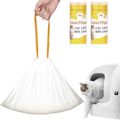 Cat Litter Box Drawstring Liner Bags by Naielfopet
