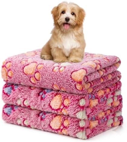 1 Pack 3 Blankets Fluffy Premium Fleece Soft Pet Blanket Flannel Throw by Unknown