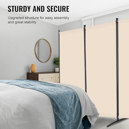 VEVOR Room Divider, 4 Panel Room Divider, Folding Privacy Screen and Portable - Image 4
