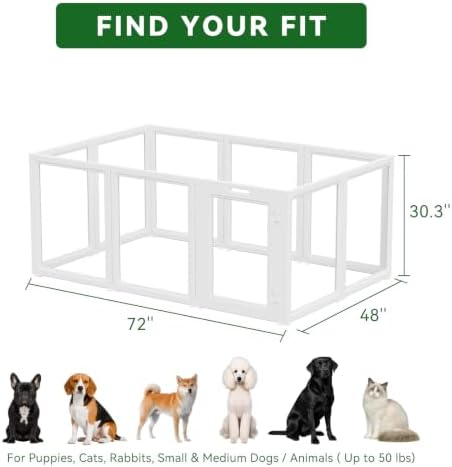 EVERFRONT Clear Acrylic Dog Playpen - Image 6