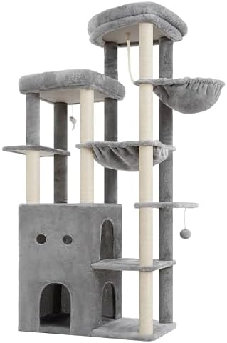 Heybly Cat Tree, 69.7 in Secure Anti-Tip Cat Tower - Image 4