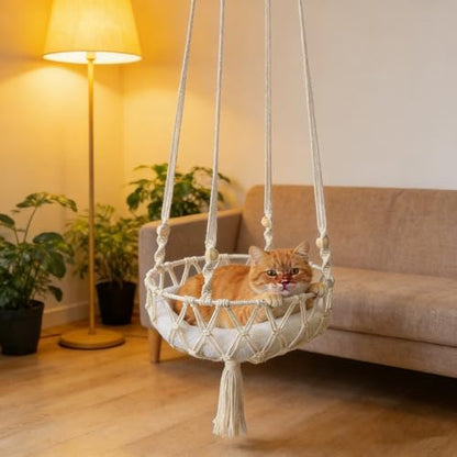 Cats Hammocks Hand Woven Hanging Cat Beds - Image 5