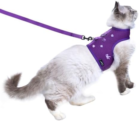 Cat Harness and Leash Set for Walking Escape Proof by YizhiMiaow
