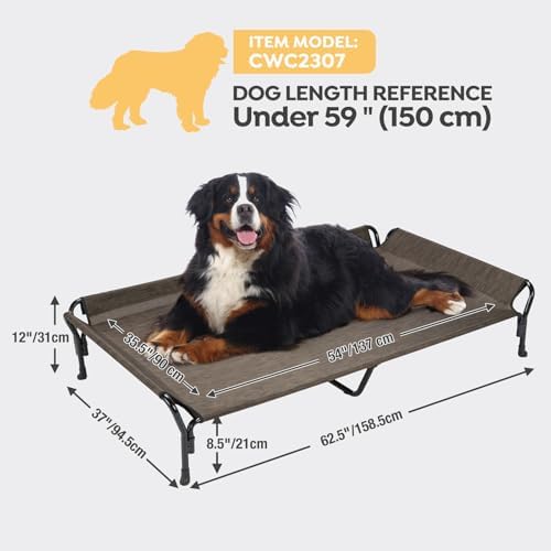 Veehoo Cooling Elevated Dog Bed, Raised Dog Cot - Image 3