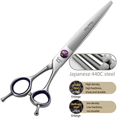 7'' Straight Dog Grooming Scissors - Image 5