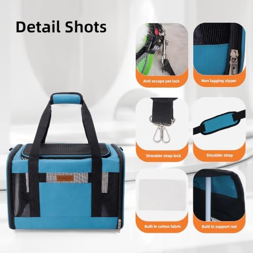 YUNIQUE Soft-Sided Cat & Dog Carrier - Image 5