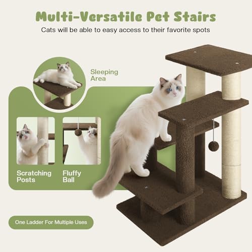 4-Step Pet Steps for Cats/Dogs, Cat Stairs - Image 2