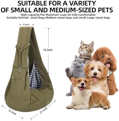 ARZQUT Dog and Cats Carrier Sling, Small Pet Carrier - Image 5