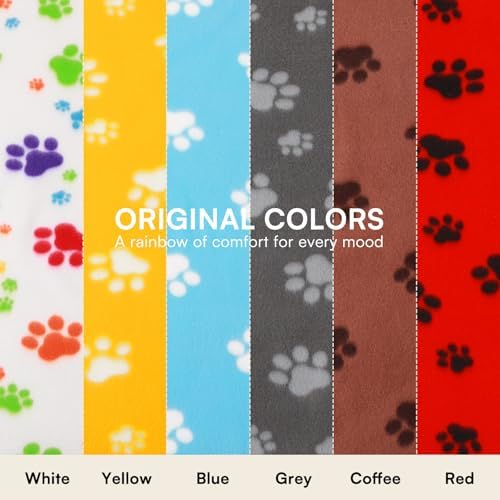 LINENLUX Fleece Dog Blankets 6-Pack, Soft Stretchy - Image 2