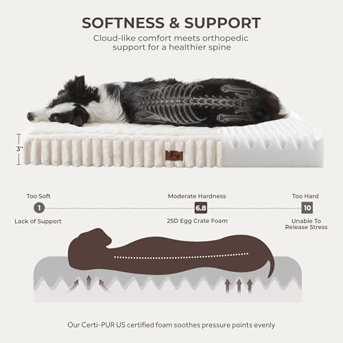 Dog Bed Medium Sized for Crate, Orthopedic Pet Pad for Dogs - Image 4