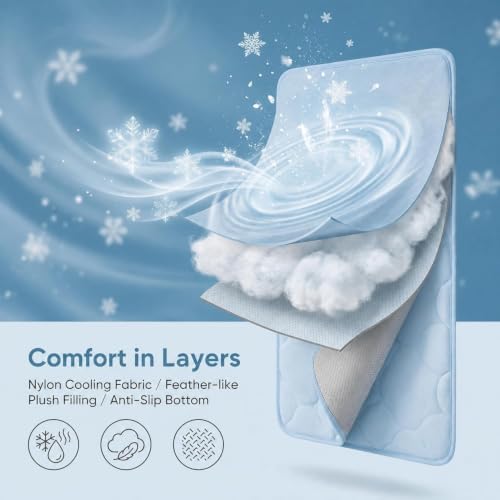 Dog Cooling Mat for Large Dogs, Washable Self Cooling Pet Pad - Image 3