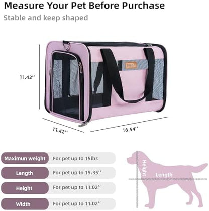YUNIQUE Soft-Sided Cat & Dog Carrier - Image 2