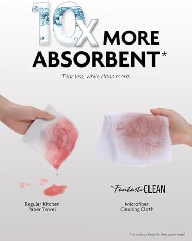 Fantasticlean Microfiber Cleaning Cloth Roll- 90 Sheets - Image 6