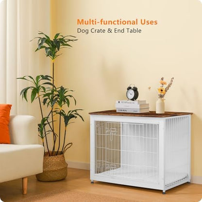 DWANTON 32.5" Dog Crate Furniture - Image 7