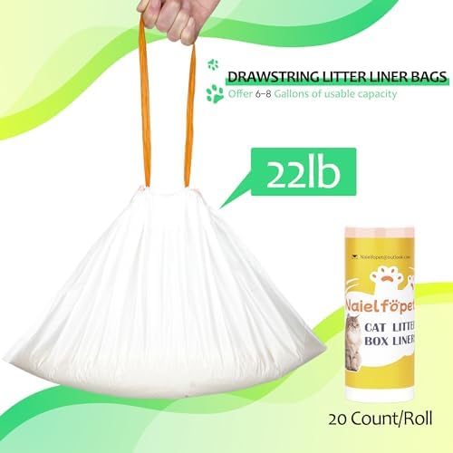 Cat Litter Box Liners, Drawstring Trash Bags - Image 2