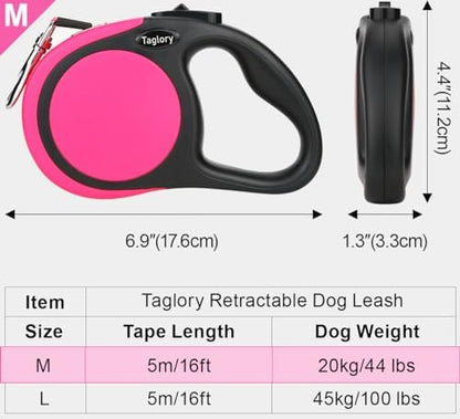 Taglory Retractable Dog Leash, One-Handed Brake - Image 4