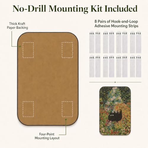 2 Pack Cat Wall Scratcher, Art Cat Scratching Board - Image 4
