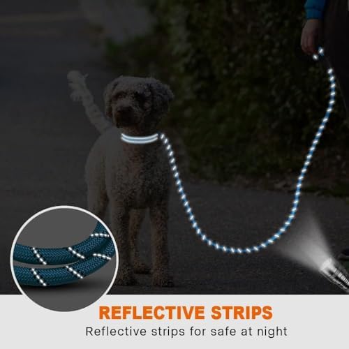 Taglory Rope Dog Leash for Small Medium Dogs, 4 FT Padded Handle - Image 5