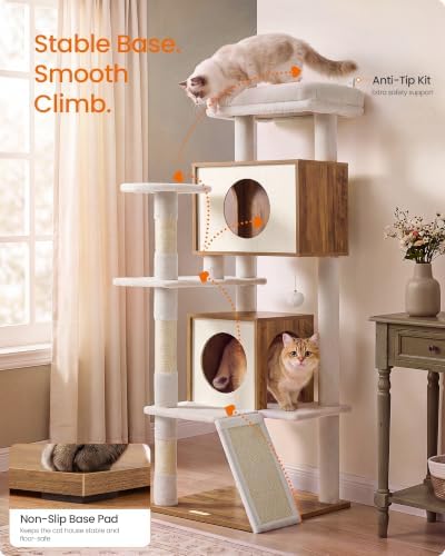 Feandrea Cat Tree, 5-Tier Cat Tower - Image 3