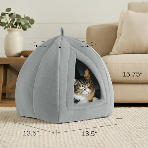 PETMAKER Indoor Cat House with Removable Foam Cushion, 13.5” x 15.75” - Image 6