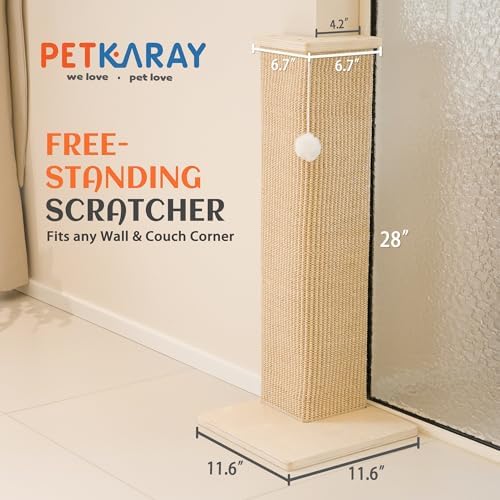 PETKARAY Couch Corner Cat Scratcher, Sisal Scratch Pad - Image 2