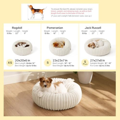 Bedsure ComfyFleece® Donut Small Dog Bed - Image 6