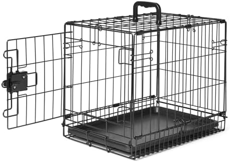 Amazon Basics Durable, Foldable Metal Wire Dog Crate by AmazonBasics