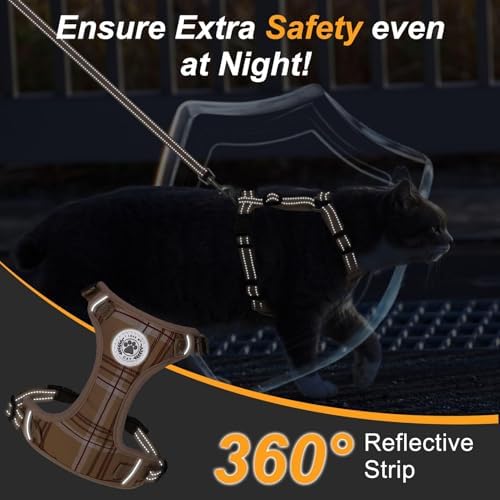 BEAUTYZOO Cat Harness and Leash Set, Escape Proof and Adjustable - Image 5