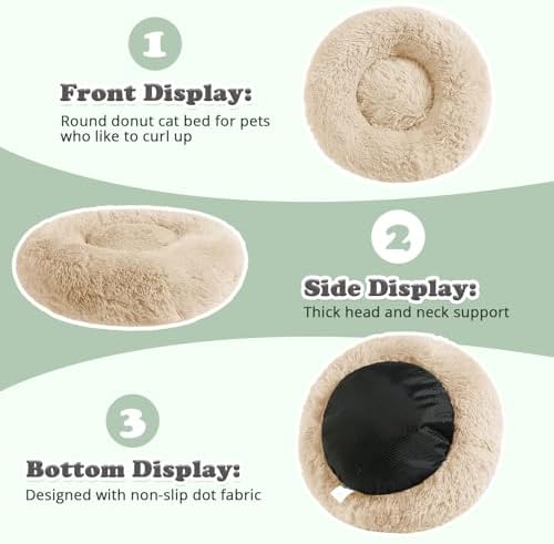 JOLLYVOGUE Dog & Cat Bed, Calming Anti-Anxiety Pet Bed - Image 4