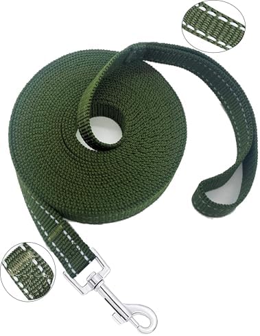 Nylon Training Dog Leash for Small Medium Dogs, 15ft 20ft 30ft 50ft 100ft - Image 2