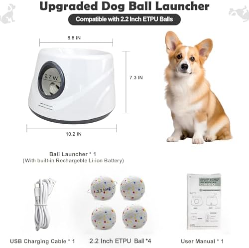 MEKAPLE Automatic Dog Ball Launcher, Upgraded Interactive Dogs Balls Thrower - Image 3