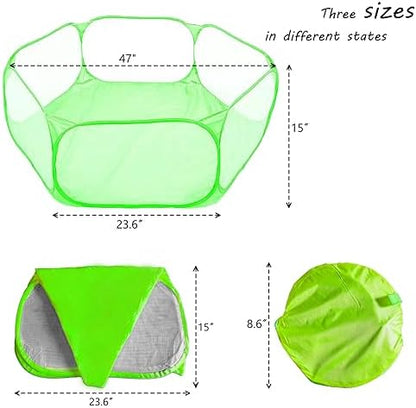 Small Animals Playpen, Portable Pop-up Open Interactive Pet Tent, Indoor - Image 4