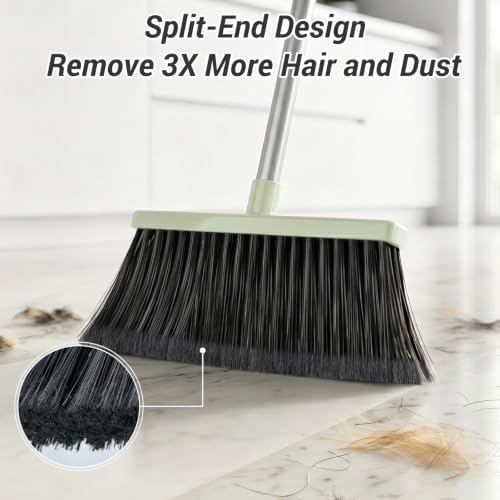 Broom with Dustpan Set for Pet Hair & Dust Cleanup - Image 3