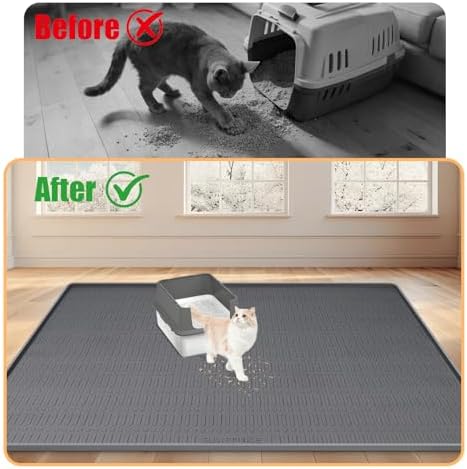 Silicone Cat Litter Mat 47" x 35" Cat Mat - Image 4