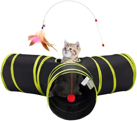 Tempcore Cat Tunnel, 3-Way Collapsible Toy by Tempcore