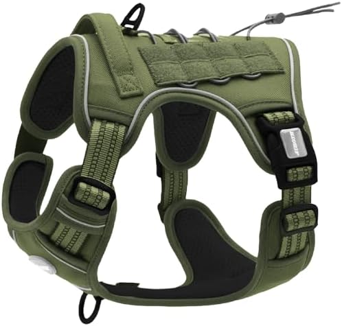AUROTH Dog Harness for Small Medium Dogs, Tactical No Pull Dog Vest by AurothPets