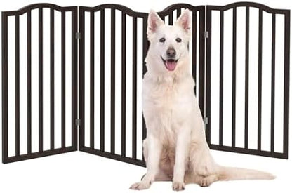 PETMAKER Pet Gate, 4 Panel Freestanding Dog Gate Indoor, 72” x 32” by PETMAKER