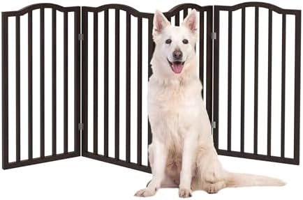PETMAKER Pet Gate, 4 Panel Freestanding Dog Gate Indoor, 72” x 32” by PETMAKER
