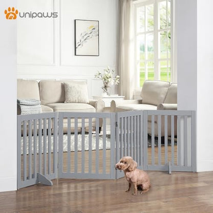 unipaws 24”H Free Standing Pet Gate - Image 2