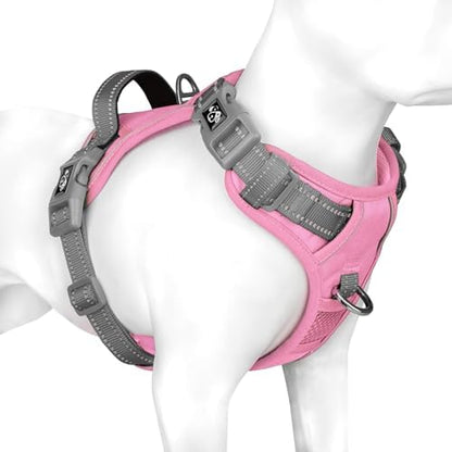 PHOEPET No Pull Dog Harness, Unique Colors Reflective Adjustable Dog Vest by PHOEPET
